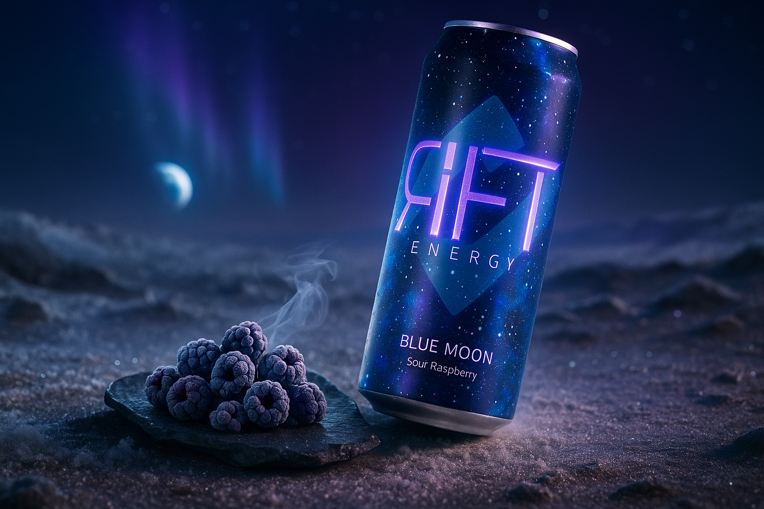 Blue Moon – Blue Raspberry Energy Drink | Rift Energy – RIFT Energy